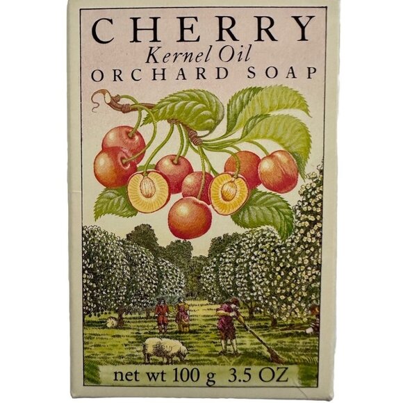 Crabtree & Evelyn Vintage London Cherry Kernel Oil English Orchard Soap Bar 1980 - Picture 1 of 4